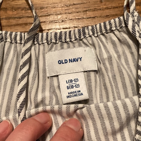 Size 10 dresses. The blue stripe one is size 12-14. All in great shape. - Picture 6 of 7